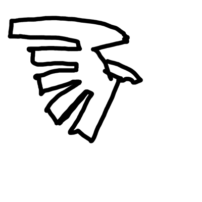 a fan drawing